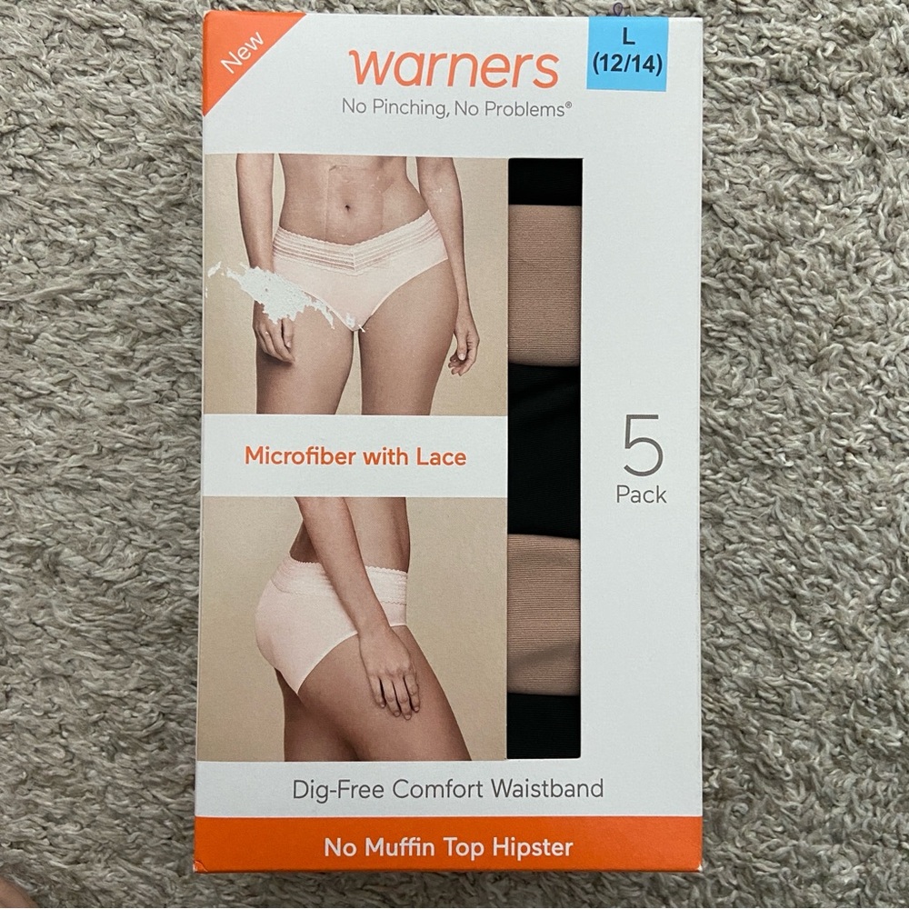 Warners 5 pack hipster